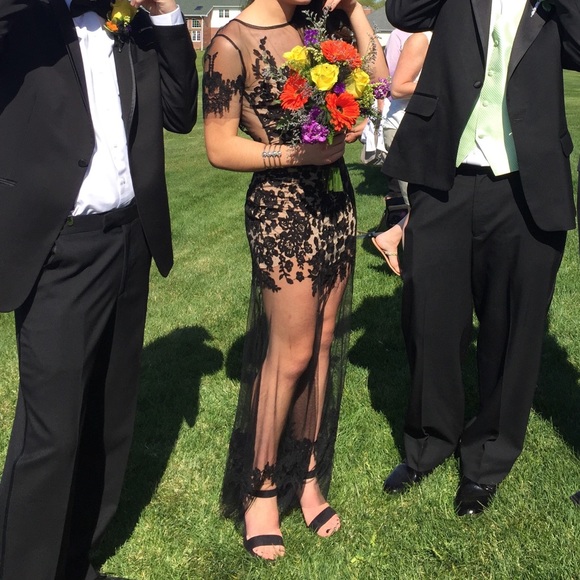 For Love and Lemons Embroidered Mesh Dress / Prom - Picture 8 of 11